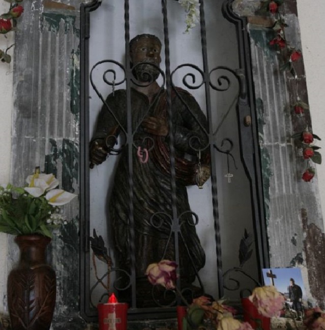 Statue of San Bartolomeo's Martrydom , Roccamorice