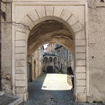 archway and street view