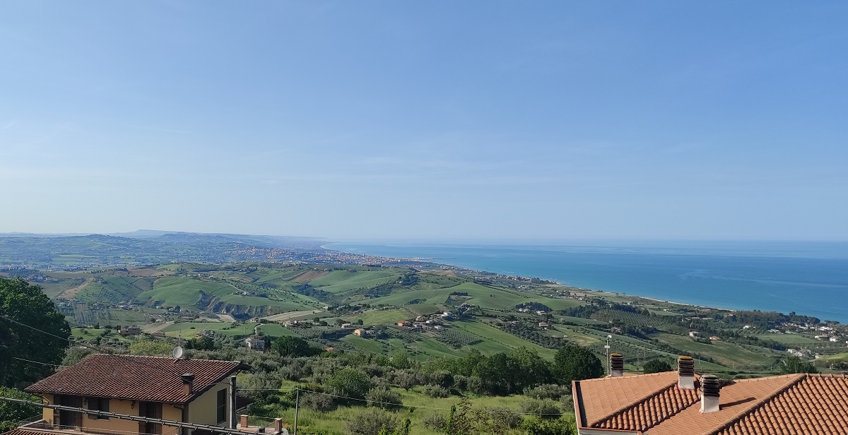 View of Adriatic Sea from Montepagano