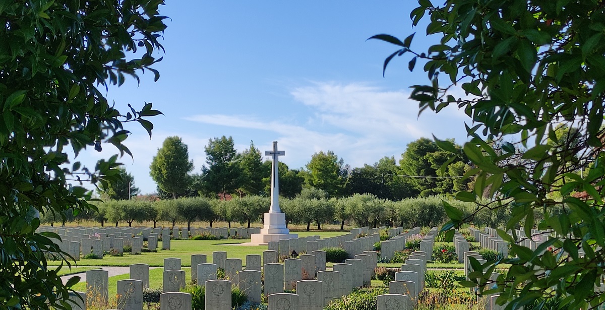 Gravestones at Canadian War Cemetery