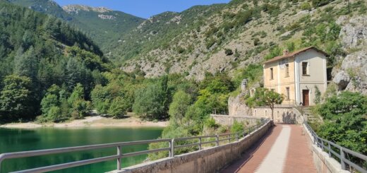 San Domenico lake and hermitage from bridge