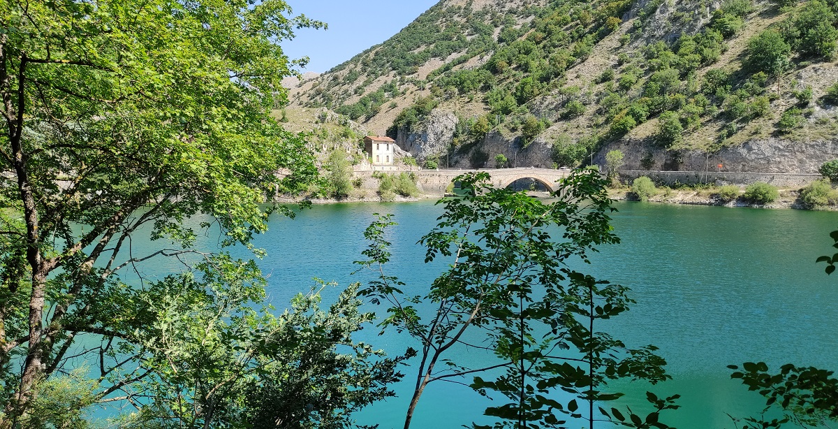 View from path around lake