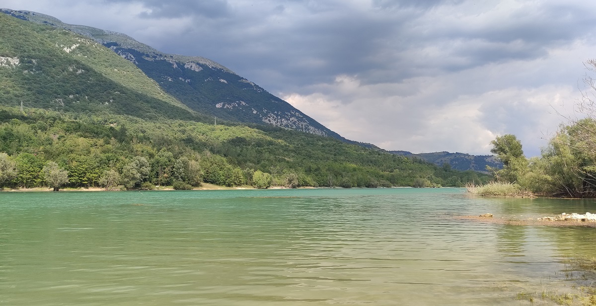 View of lake and shores