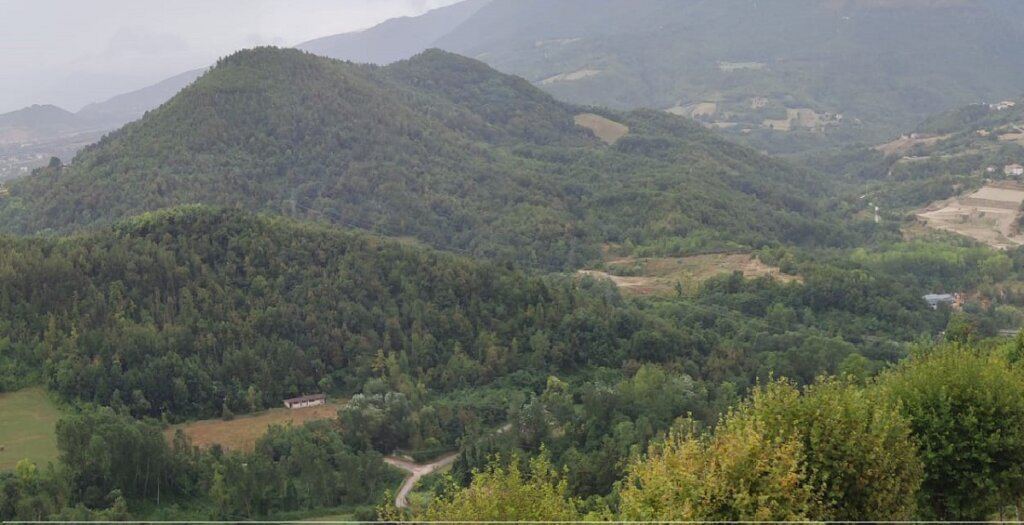 Rainswept landscape from Civitella