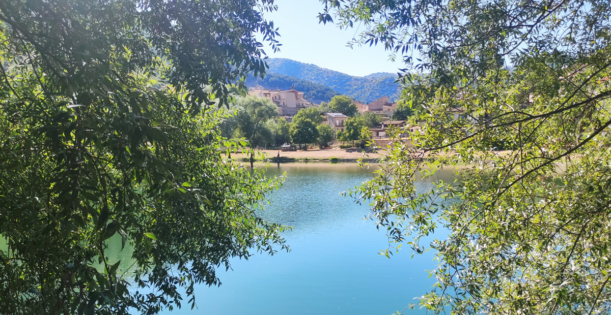 Lake Pio, with town beyond