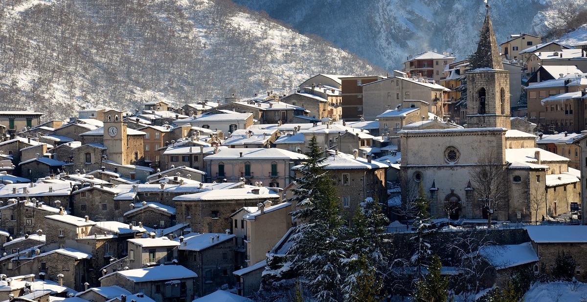 Town or Scanno in winter